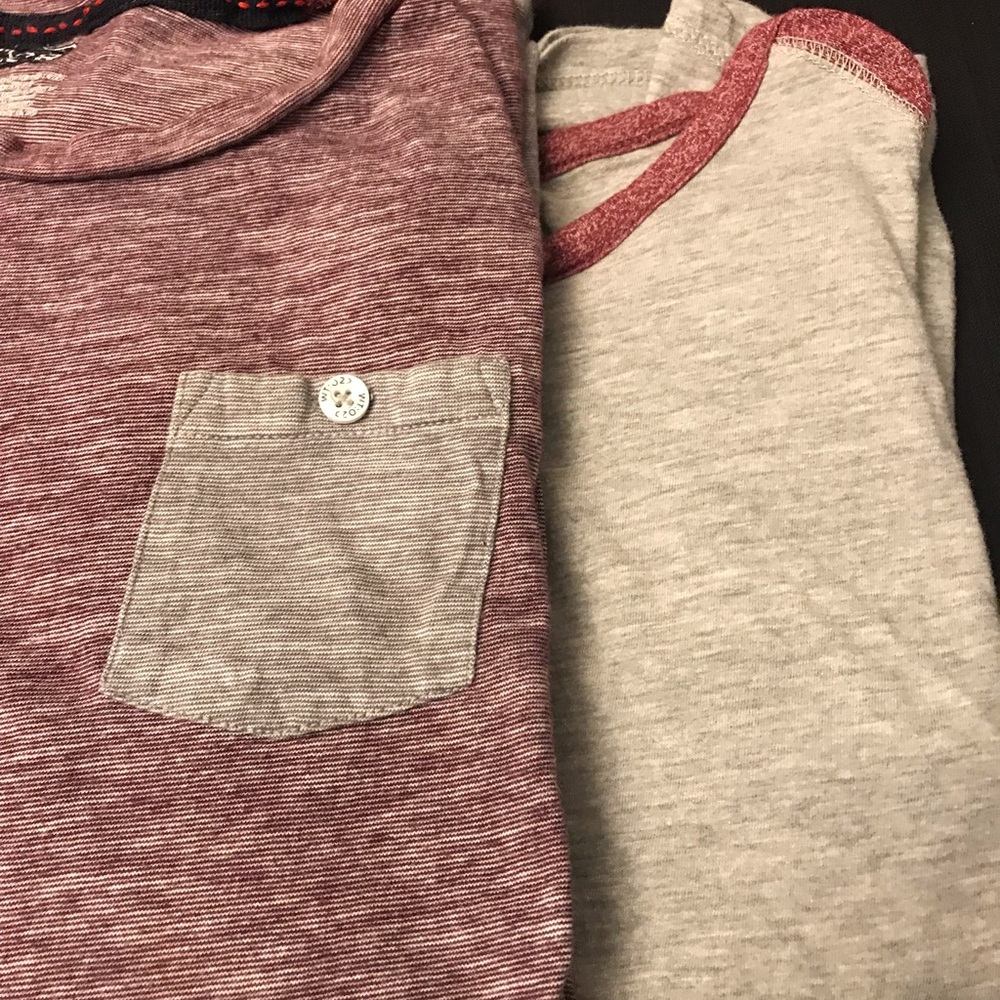 Two men’s shirts